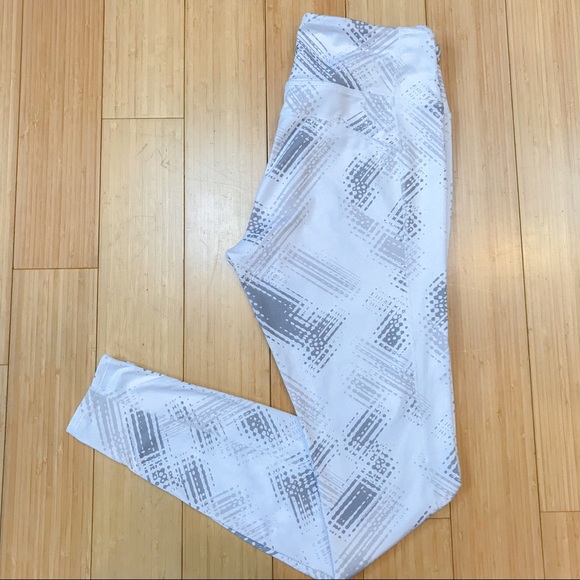 Athleta Pants - ATHLETA pants/tights, S. White and gray.
